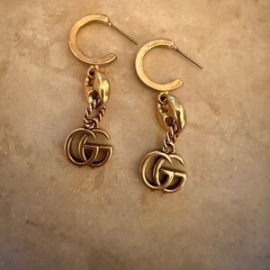 Gold GG Dangle Earrings